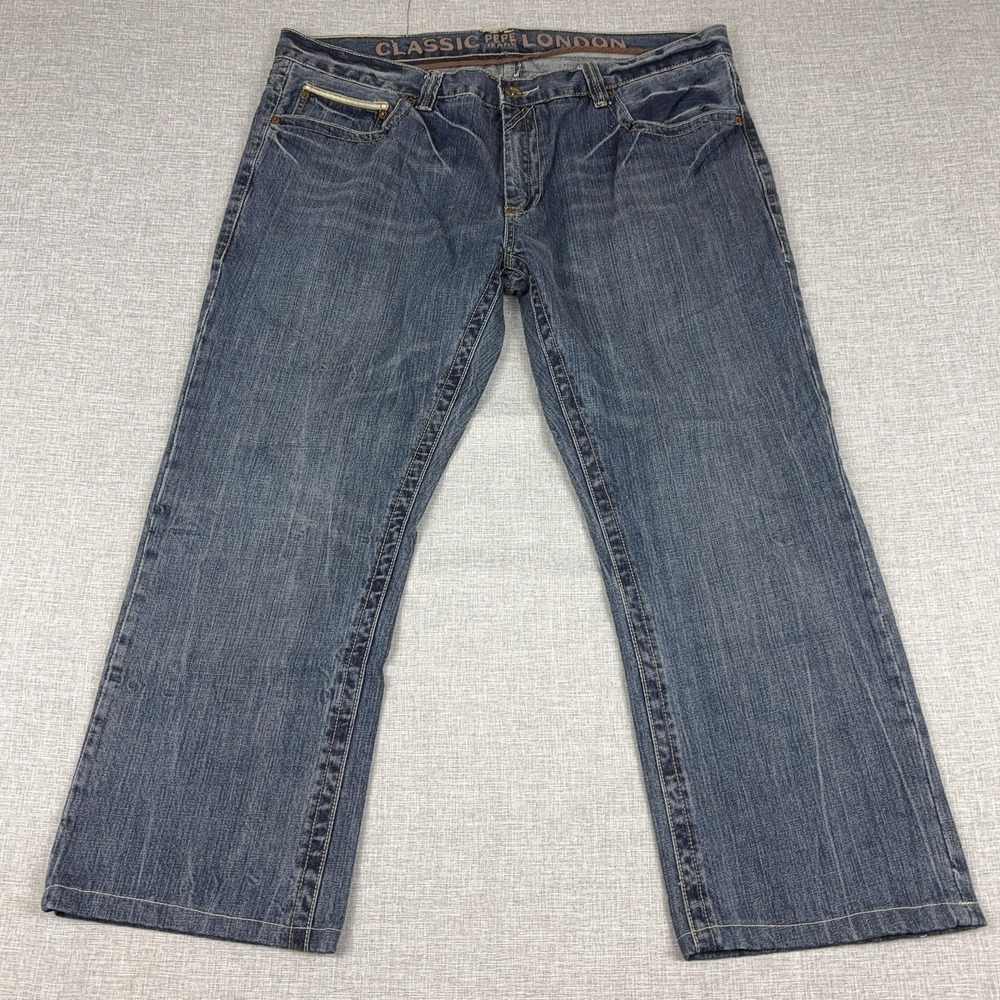 Pepe Jeans Pepe 73 Jeans Mens 40x28 Blue Medium Wash Straight Leg Denim Pants